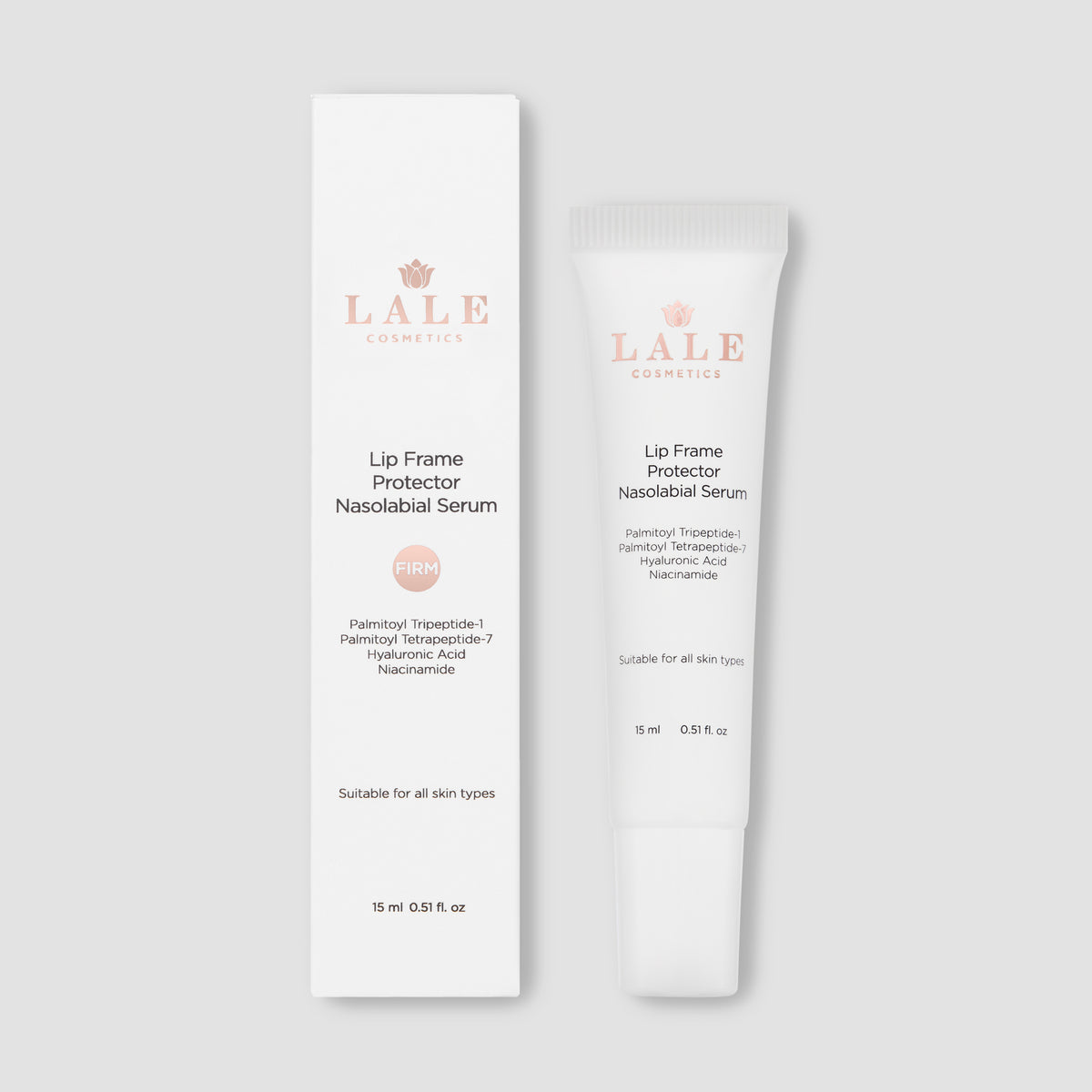 Lip Frame Protector Nasolabial Serum with its carton