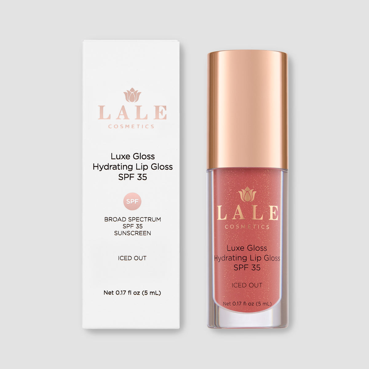 Luxe Gloss in Iced Out with its carton
