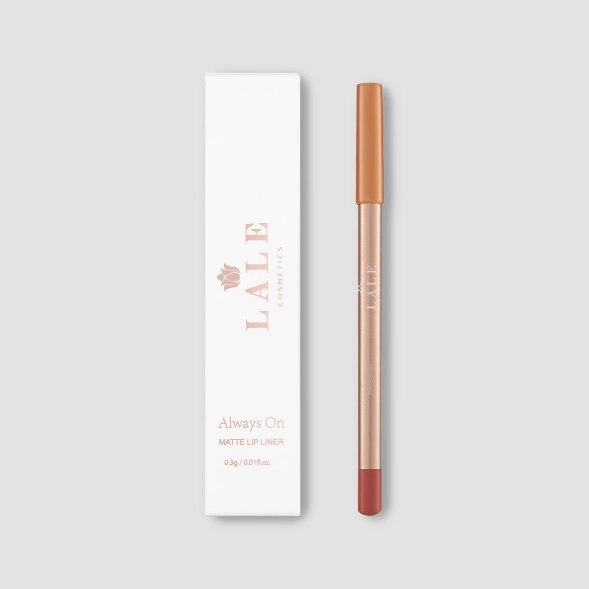 Always On Matte Lip Liner in Hot Gossip with its carton